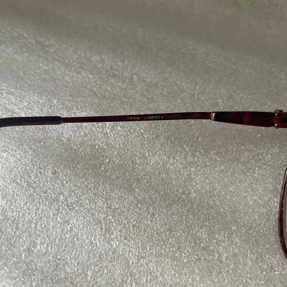 Vtg Liberty Eyeglasses Eye Glasses Frames Retro Frames Only Red Tortoiseshell‎
